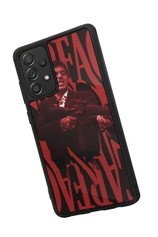 Samsung Galaxy A72 Uyumlu Scarface Tasarımlı Glossy Premium Kılıf