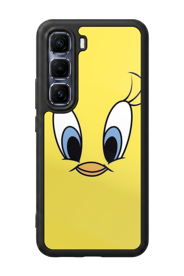 Infinix Hot 60 Pro Plus Uyumlu Tweety Tasarımlı Glossy Premium Kılıf