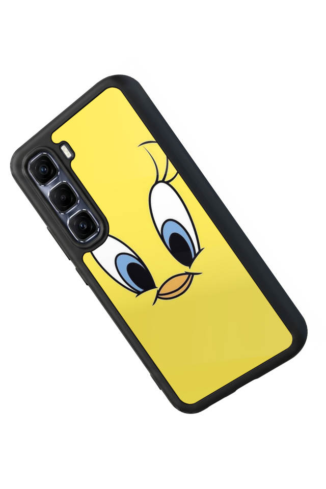 Infinix Hot 60 Pro Plus Uyumlu Tweety Tasarımlı Glossy Premium Kılıf