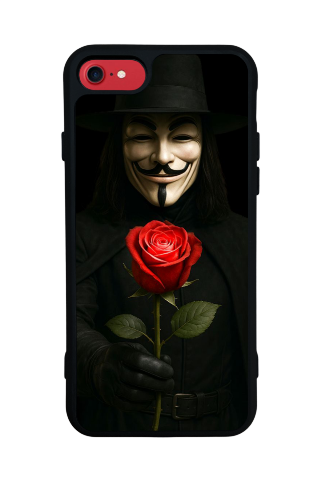 iPhone SE Uyumlu Vendetta Tasarımlı Glossy Premium Kılıf