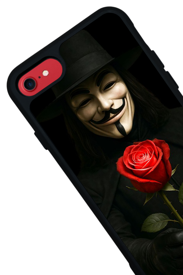 iPhone SE Uyumlu Vendetta Tasarımlı Glossy Premium Kılıf