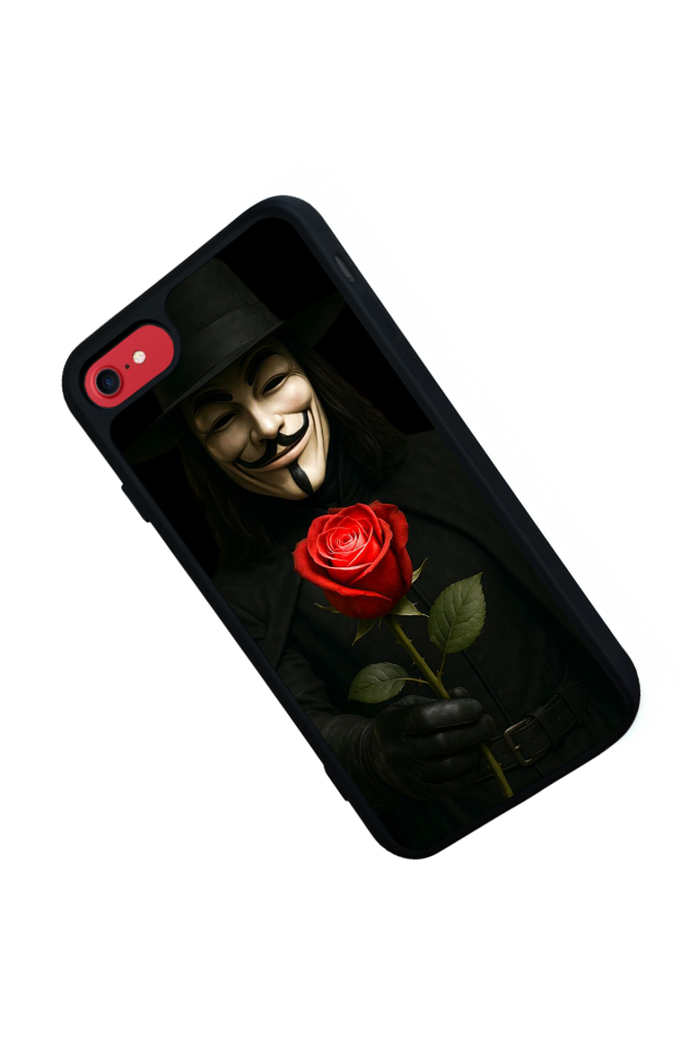 iPhone SE Uyumlu Vendetta Tasarımlı Glossy Premium Kılıf