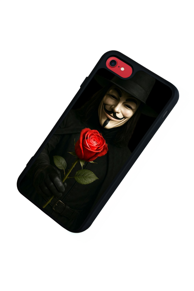 iPhone SE Uyumlu Vendetta Tasarımlı Glossy Premium Kılıf