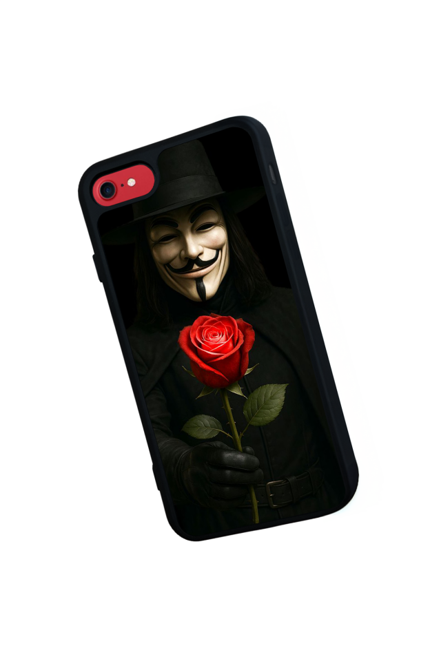 iPhone SE Uyumlu Vendetta Tasarımlı Glossy Premium Kılıf