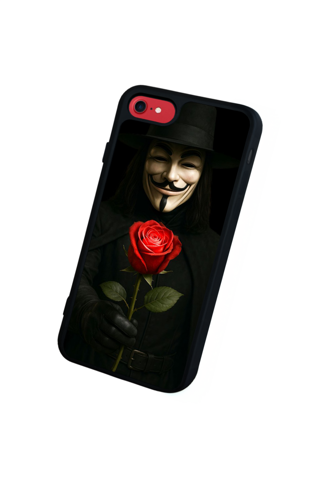 iPhone SE Uyumlu Vendetta Tasarımlı Glossy Premium Kılıf