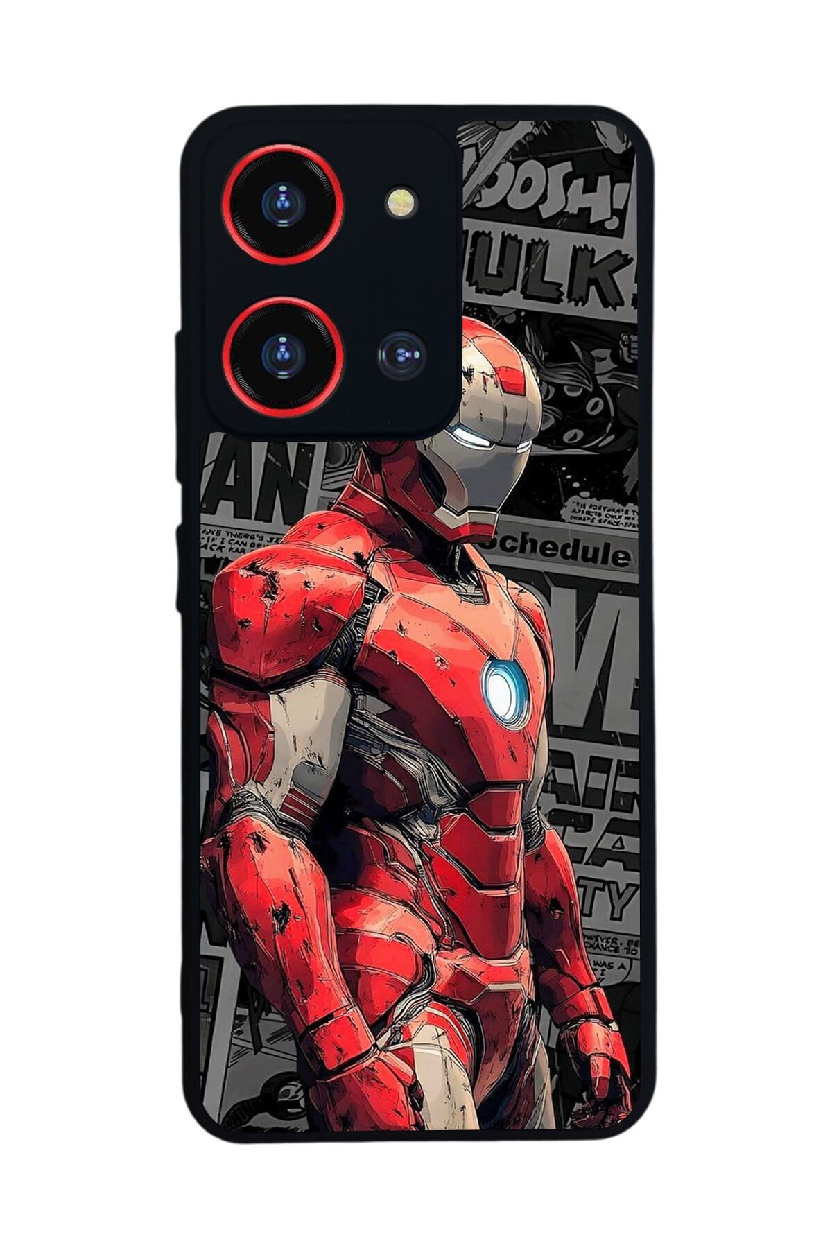 Reeder S19 Max Pro S 108MP Uyumlu Iron Man ( Demir Adam ) Tasarımlı Glossy Premium Kılıf