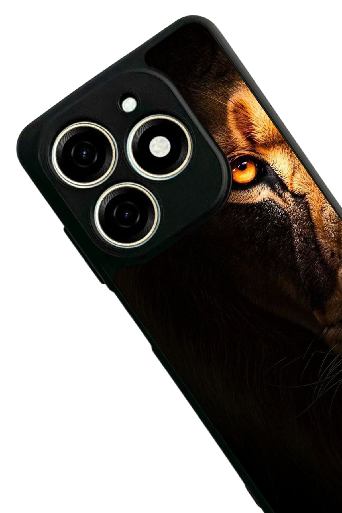Tecno Spark 20/20C Uyumlu Aslan Tasarımlı Glossy Premium Kılıf