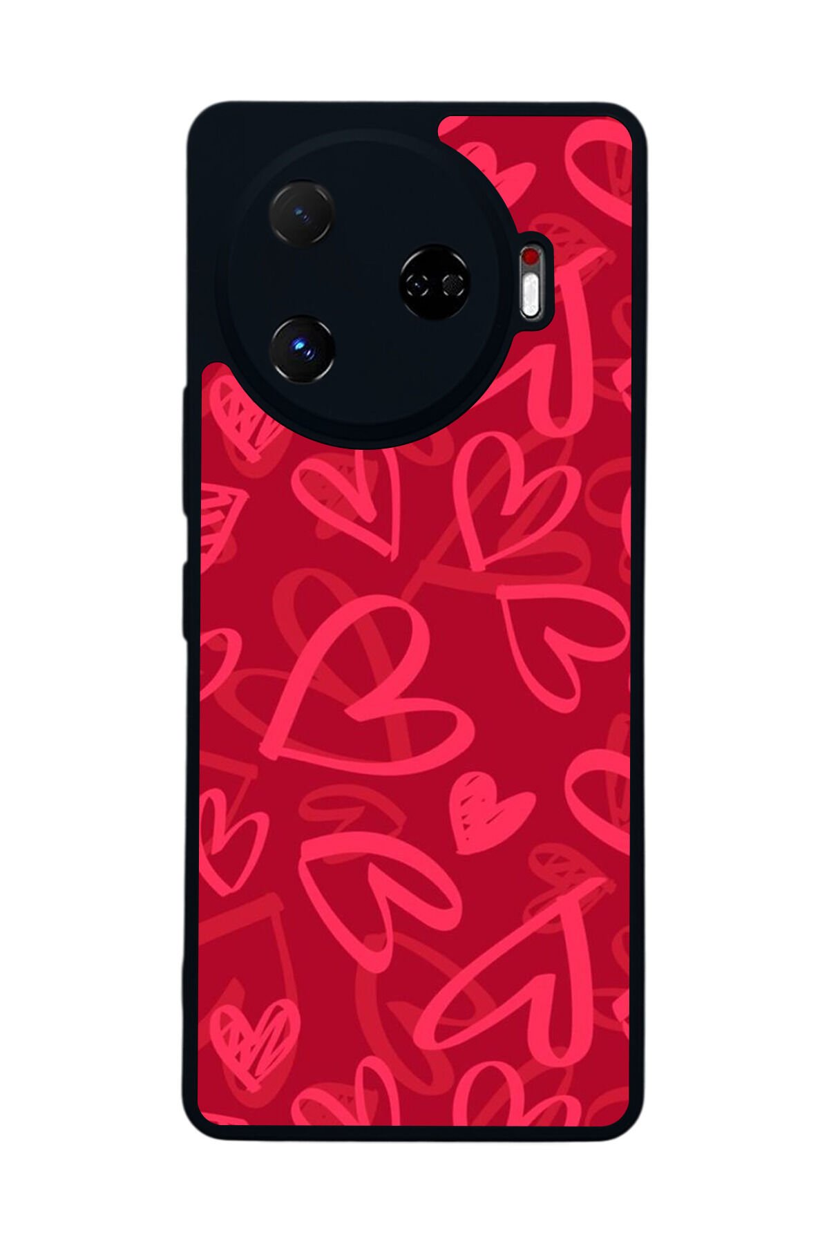 Tecno Camon 30 Pro Uyumlu Kalp Love Tasarımlı Glossy Premium Kılıf