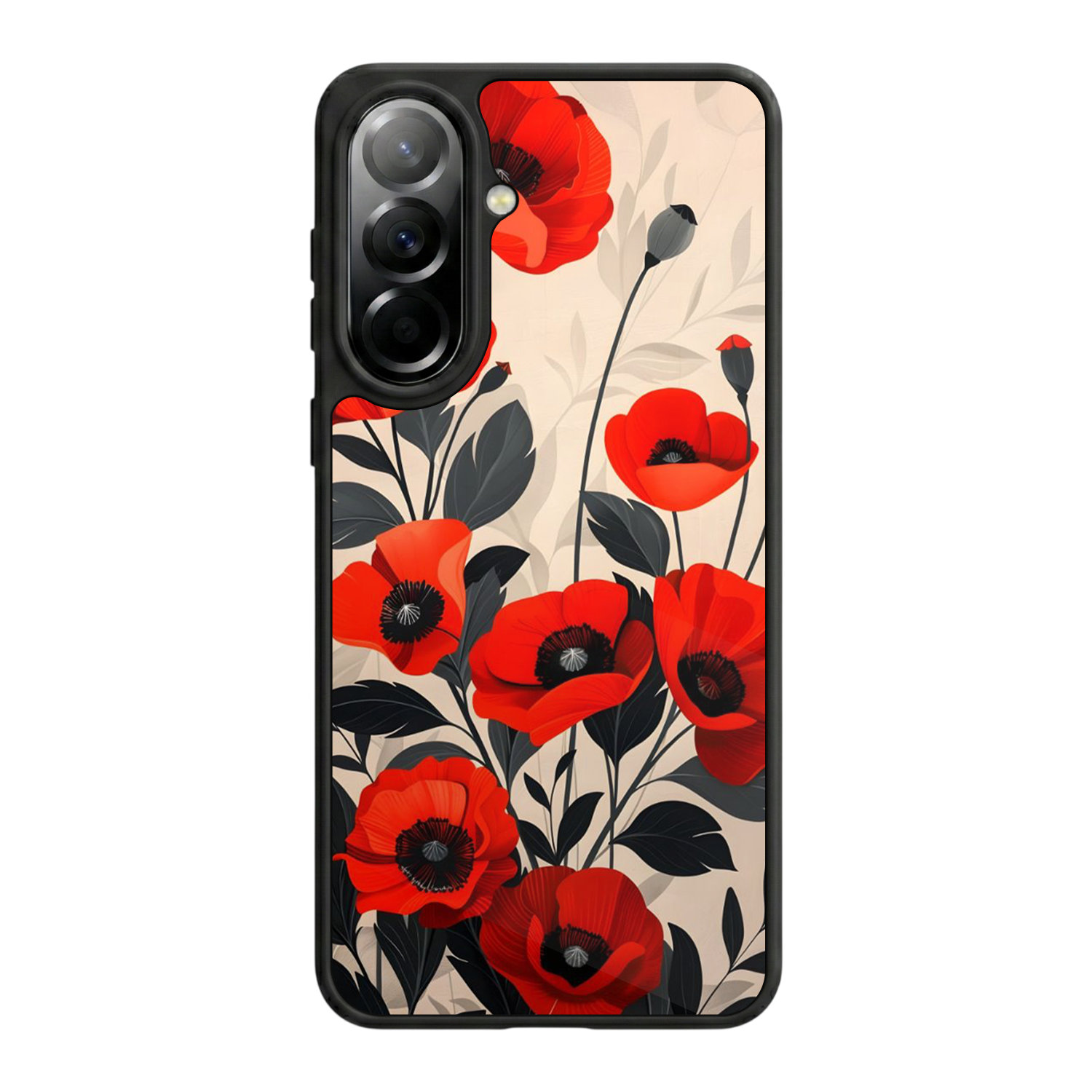 Samsung Galaxy A37 Uyumlu Floral Tasarımlı Glossy Premium Kılıf
