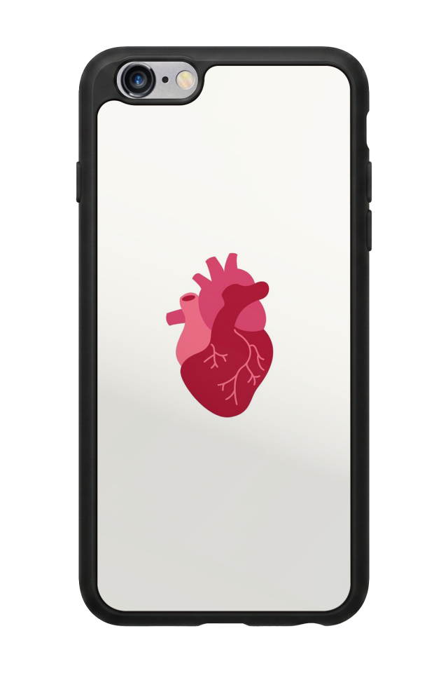 iPhone 6 Plus Uyumlu Kalp Love Tasarımlı Glossy Premium Kılıf