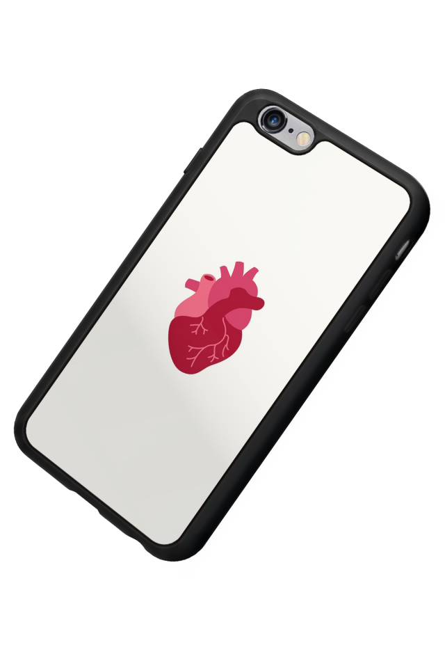 iPhone 6 Plus Uyumlu Kalp Love Tasarımlı Glossy Premium Kılıf
