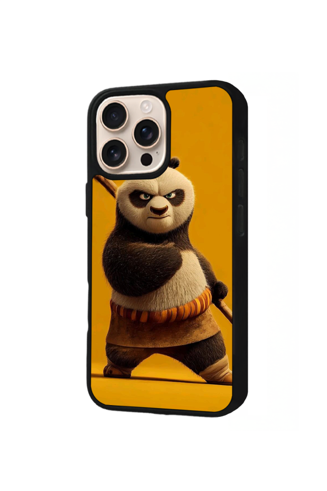 iPhone 15 Pro Uyumlu Kung Fu Panda Tasarımlı Glossy Premium Kılıf