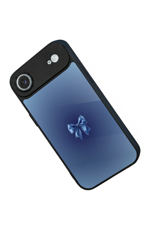 iPhone 17 Air Uyumlu Kurdele Tasarımlı Glossy Premium Kılıf