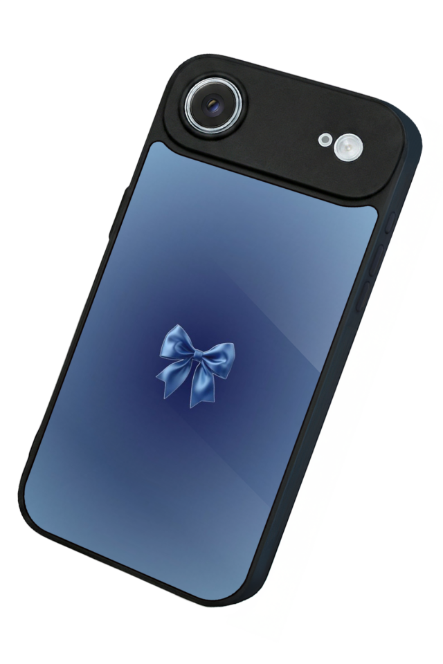 iPhone 17 Air Uyumlu Kurdele Tasarımlı Glossy Premium Kılıf