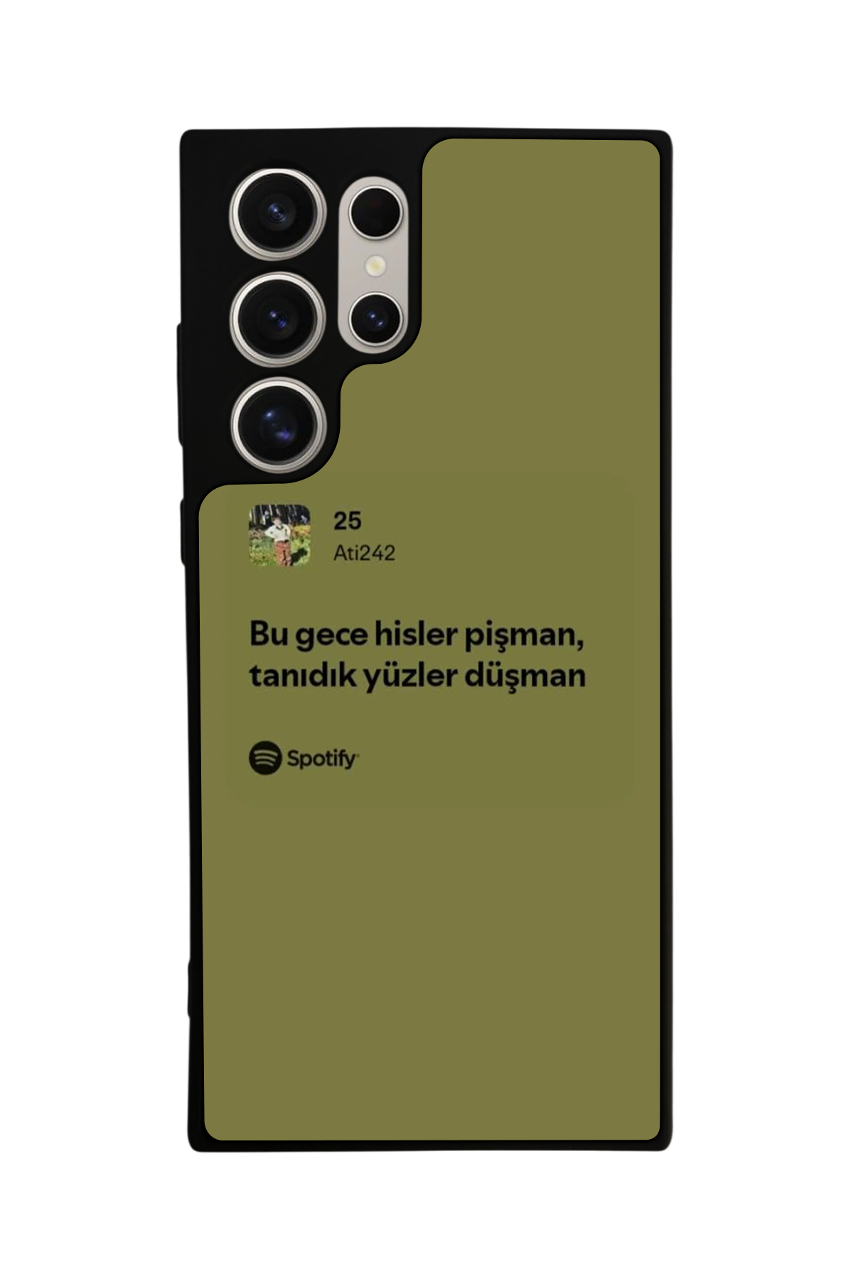 Samsung Galaxy S23 Ultra Uyumlu Sarki Sozleri Tasarımlı Glossy Premium Kılıf