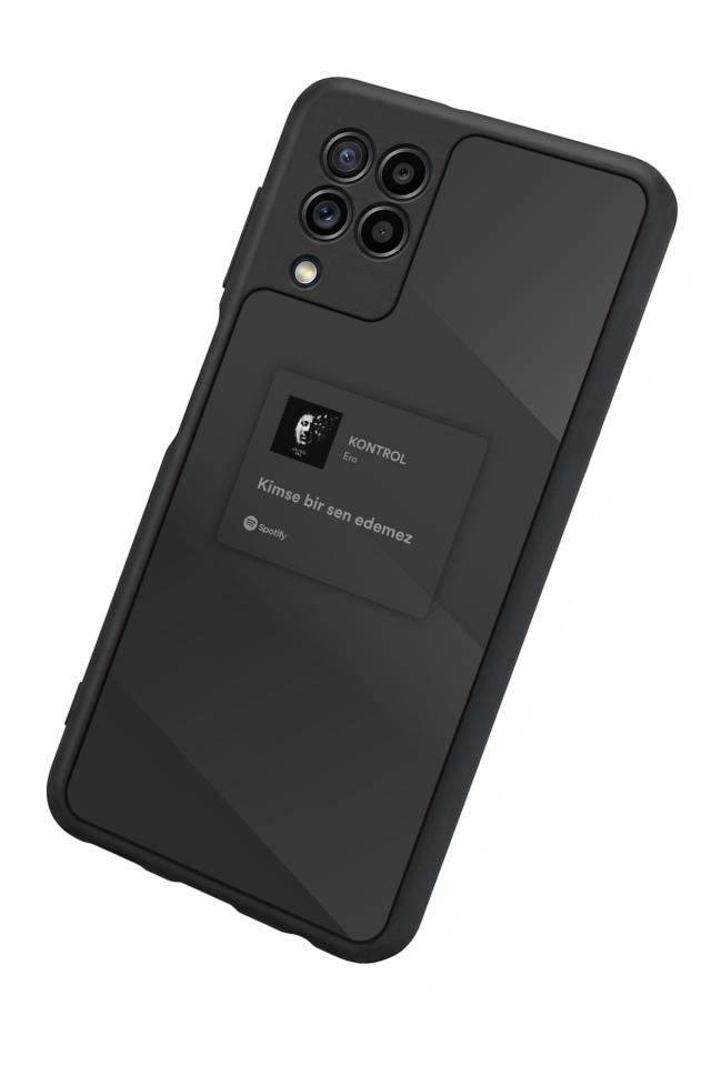 Samsung Galaxy M22 Uyumlu Sarki Sozleri Tasarımlı Glossy Premium Kılıf