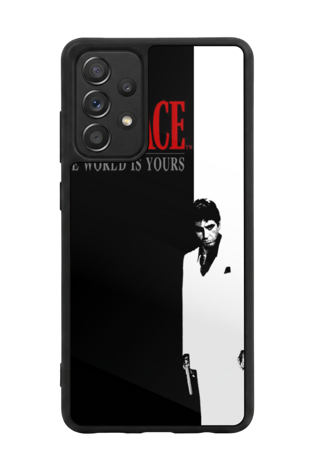 Samsung Galaxy A72 Uyumlu Scarface Tasarımlı Glossy Premium Kılıf