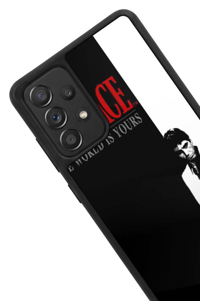 Samsung Galaxy A72 Uyumlu Scarface Tasarımlı Glossy Premium Kılıf