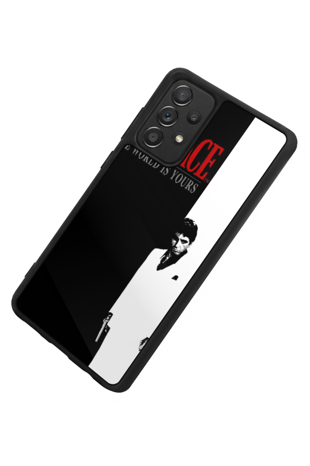 Samsung Galaxy A72 Uyumlu Scarface Tasarımlı Glossy Premium Kılıf