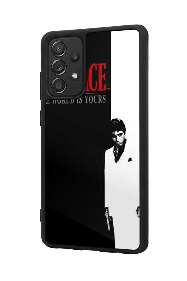 Samsung Galaxy A72 Uyumlu Scarface Tasarımlı Glossy Premium Kılıf