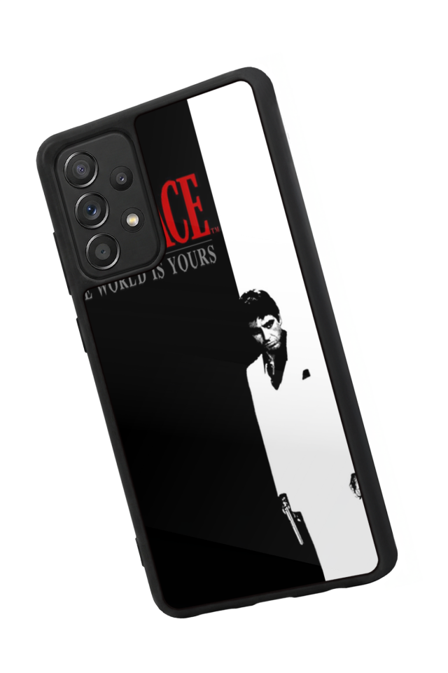 Samsung Galaxy A72 Uyumlu Scarface Tasarımlı Glossy Premium Kılıf
