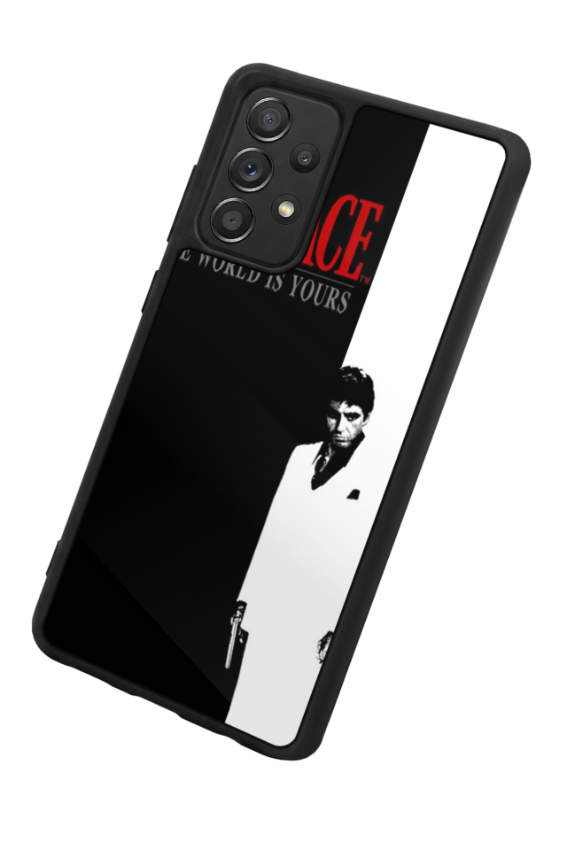 Samsung Galaxy A72 Uyumlu Scarface Tasarımlı Glossy Premium Kılıf