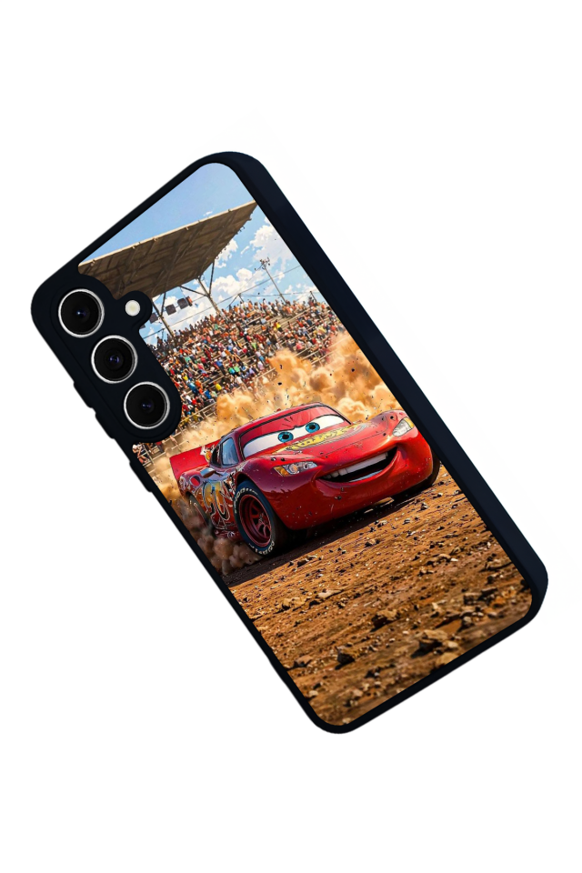 Samsung Galaxy A16 Uyumlu Şimsek McQueen Tasarımlı Glossy Premium Kılıf