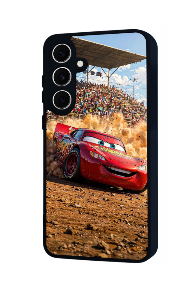 Samsung Galaxy A16 Uyumlu Şimsek McQueen Tasarımlı Glossy Premium Kılıf