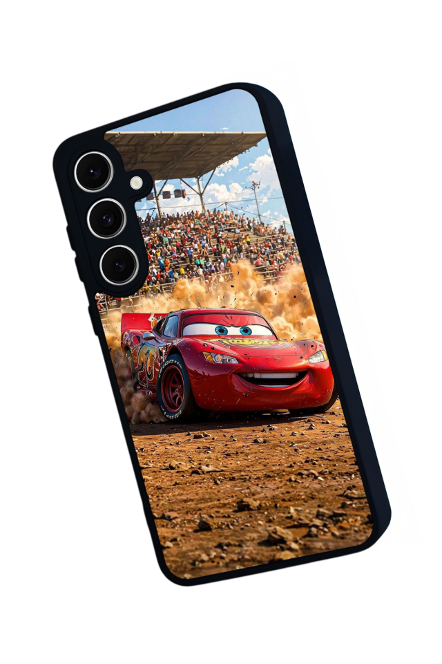 Samsung Galaxy A16 Uyumlu Şimsek McQueen Tasarımlı Glossy Premium Kılıf