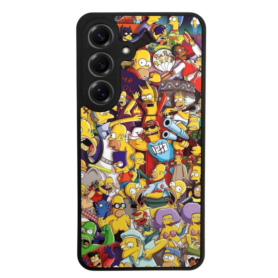 Samsung Galaxy S25 Uyumlu The Simpsons Tasarımlı Glossy Premium Kılıf