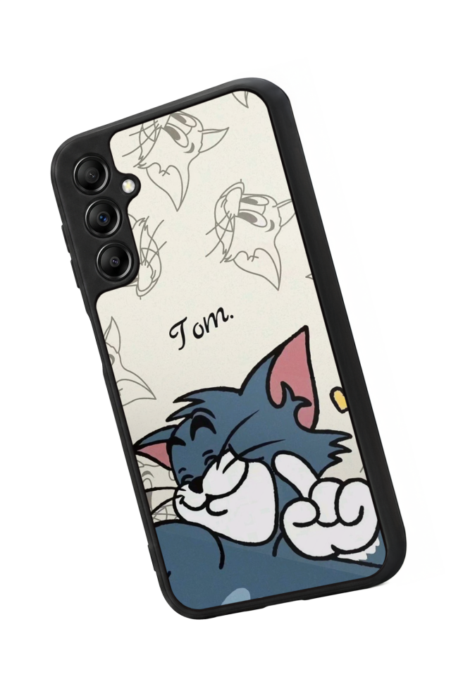 Samsung Galaxy A14 Uyumlu Tom And Jerry Tasarımlı Glossy Premium Kılıf