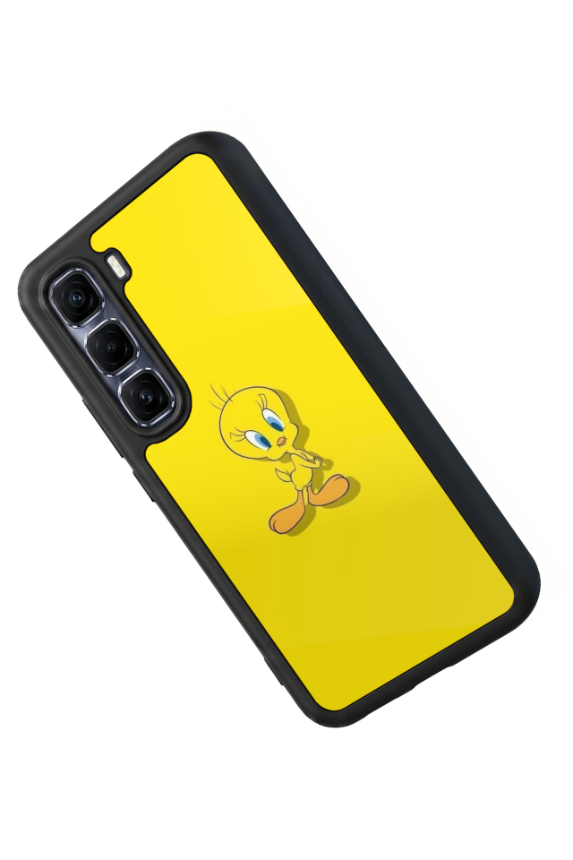 Infinix Hot 60 Pro Plus Uyumlu Tweety Tasarımlı Glossy Premium Kılıf