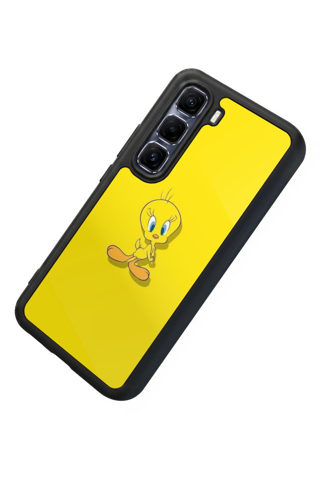 Infinix Hot 60 Pro Plus Uyumlu Tweety Tasarımlı Glossy Premium Kılıf