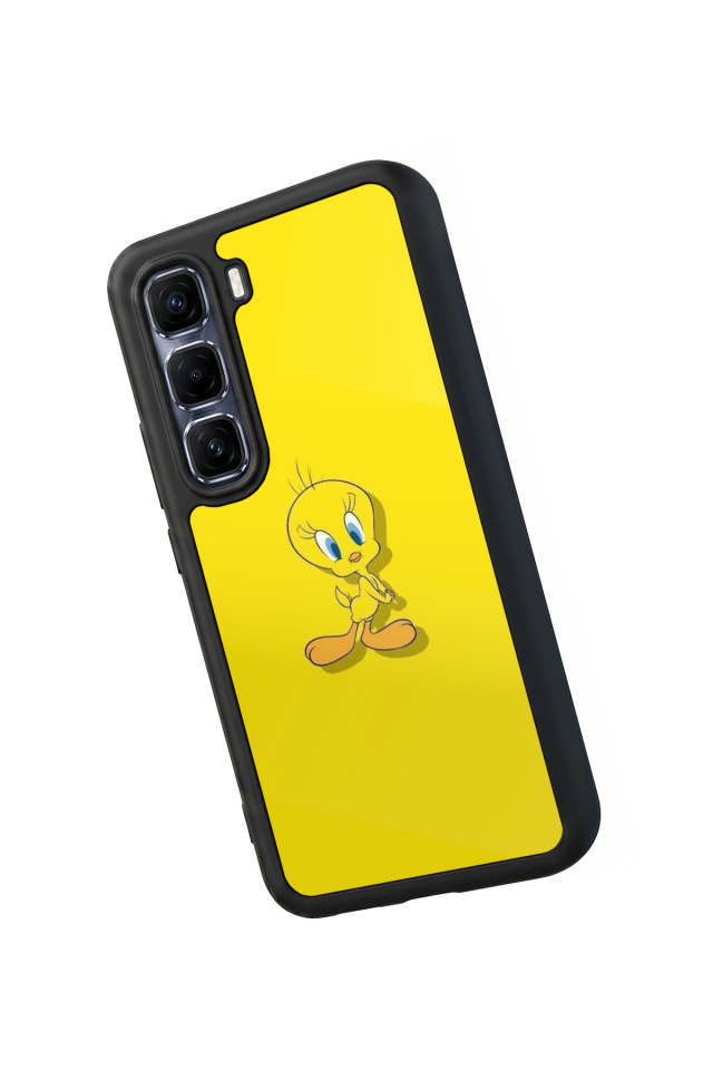 Infinix Hot 60 Pro Plus Uyumlu Tweety Tasarımlı Glossy Premium Kılıf