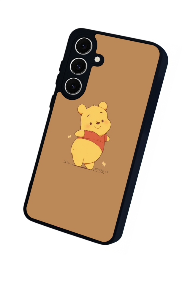 Samsung Galaxy S24 FE Uyumlu Winnie Tasarımlı Glossy Premium Kılıf