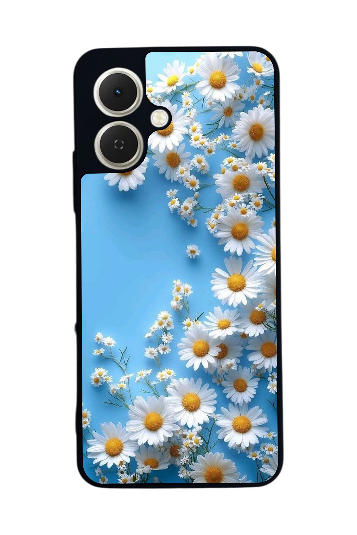 Tecno Spark GO 2 Uyumlu Cicek Tasarımlı Glossy Premium Kılıf