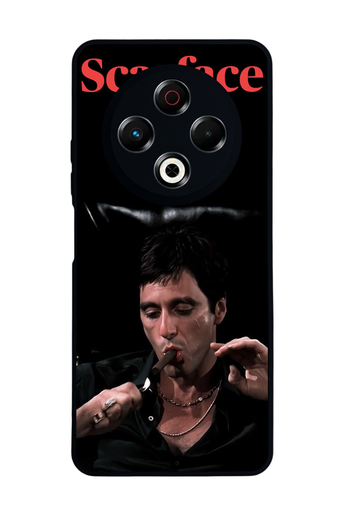 Tecno Spark 30 Uyumlu Scarface Tasarımlı Glossy Premium Kılıf