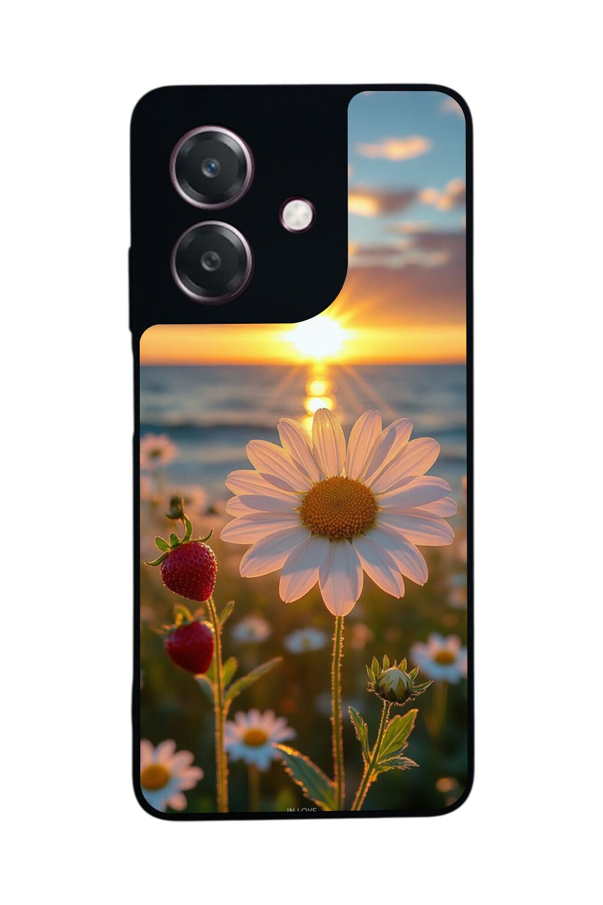 Oppo A3 5G Uyumlu Cicek Tasarımlı Glossy Premium Kılıf