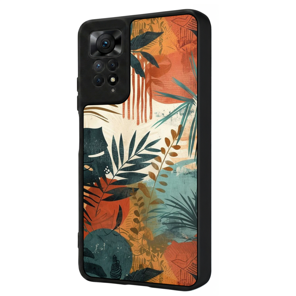 Xiaomi Redmi Note 12 Pro Uyumlu Botanik Tasarımlı Glossy Premium Kılıf