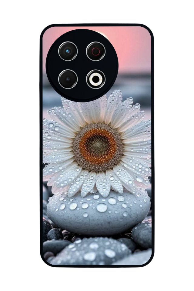 Tecno Spark 30 Pro Uyumlu Cicek Tasarımlı Glossy Premium Kılıf