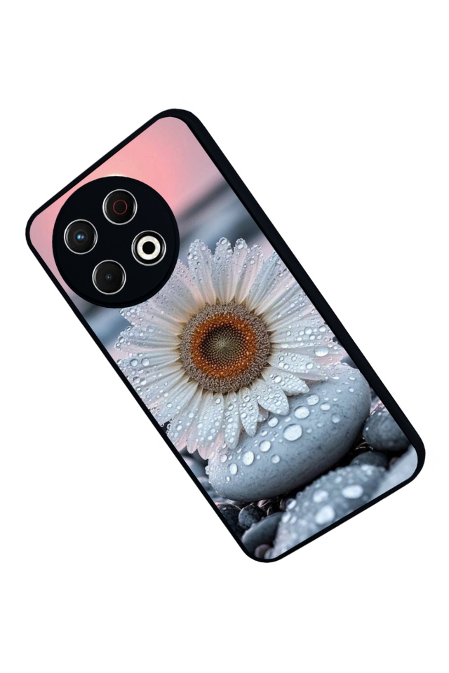 Tecno Spark 30 Pro Uyumlu Cicek Tasarımlı Glossy Premium Kılıf