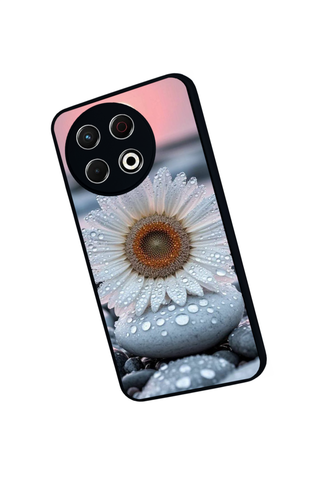 Tecno Spark 30 Pro Uyumlu Cicek Tasarımlı Glossy Premium Kılıf