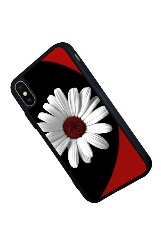 iPhone X/ XS Uyumlu Cicek Tasarımlı Glossy Premium Kılıf