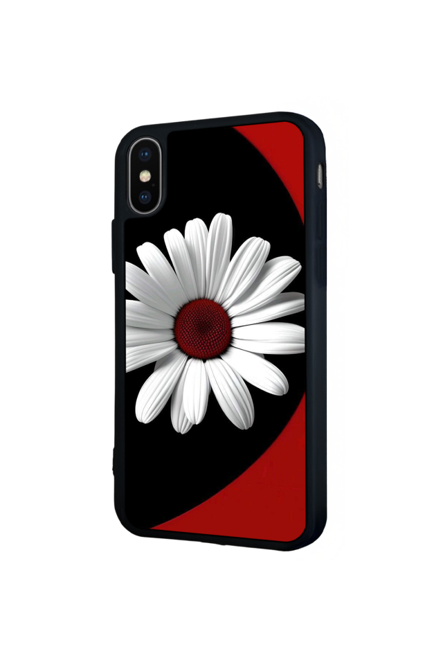 iPhone X/ XS Uyumlu Cicek Tasarımlı Glossy Premium Kılıf