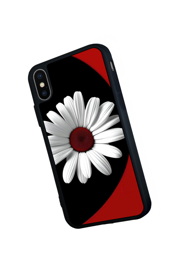 iPhone X/ XS Uyumlu Cicek Tasarımlı Glossy Premium Kılıf