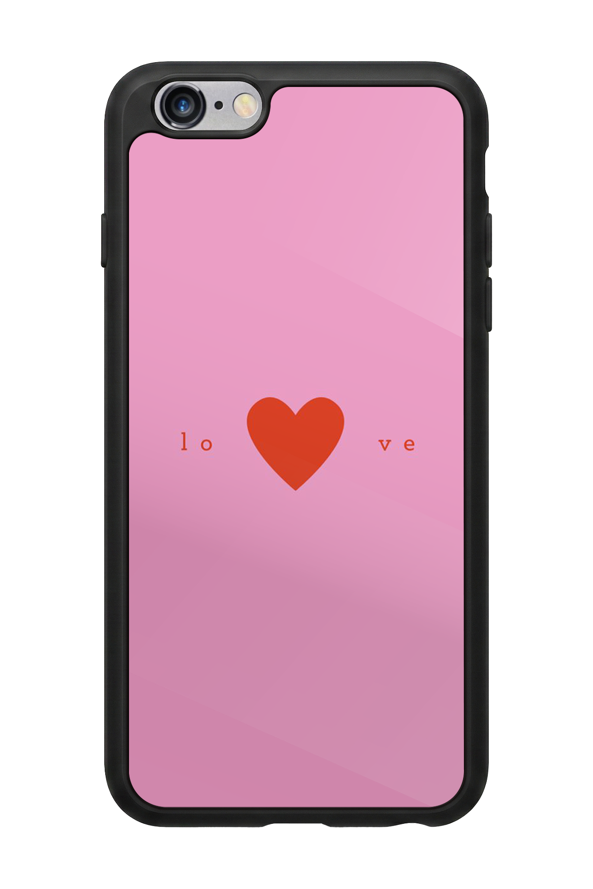 iPhone 6 Plus Uyumlu Kalp Love Tasarımlı Glossy Premium Kılıf