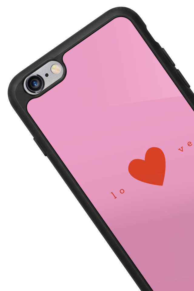 iPhone 6 Plus Uyumlu Kalp Love Tasarımlı Glossy Premium Kılıf