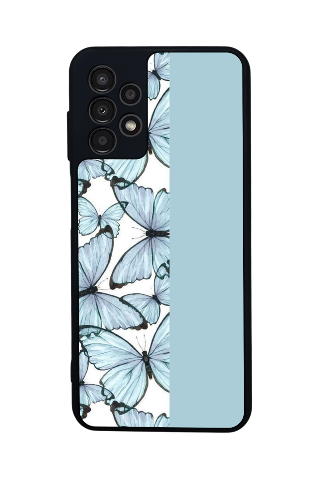 Samsung Galaxy A13 Uyumlu Kelebek Tasarımlı Glossy Premium Kılıf