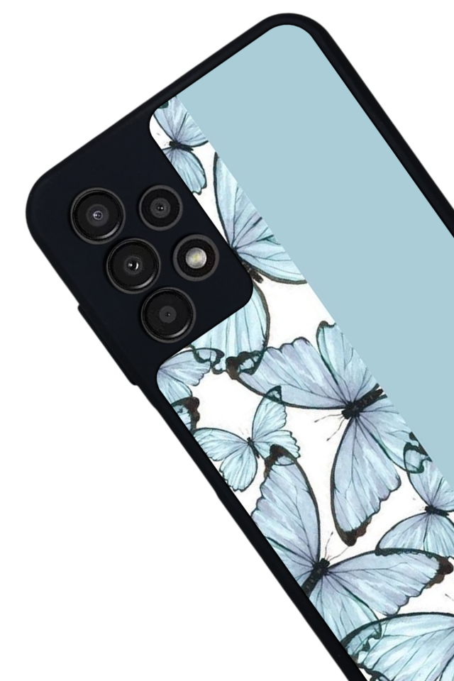 Samsung Galaxy A13 Uyumlu Kelebek Tasarımlı Glossy Premium Kılıf