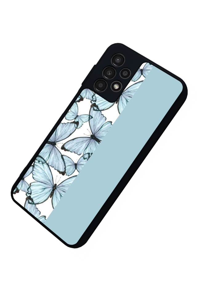 Samsung Galaxy A13 Uyumlu Kelebek Tasarımlı Glossy Premium Kılıf